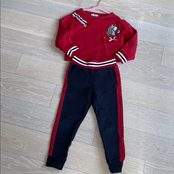 Monnalisa girls set sweatshirt and sweatpants - Picture 2 of 7